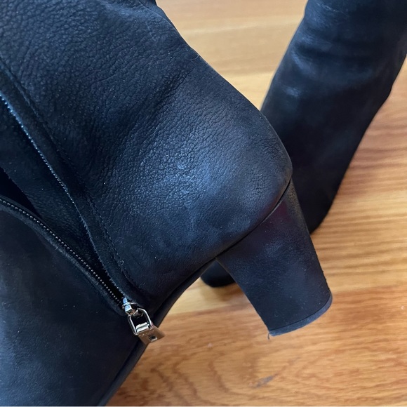 Prada Black Leather Heeled Ankle Boots - Picture 15 of 15